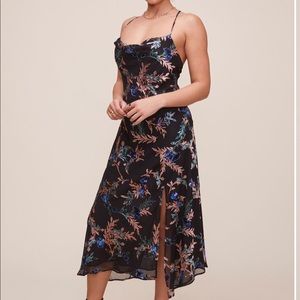ASTR the Label Gaia Floral Midi Dress